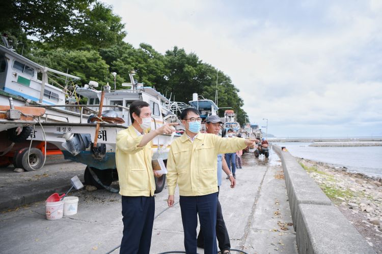 장충남 남해군수, 태풍 ‘바비’ 대비 긴급 점검