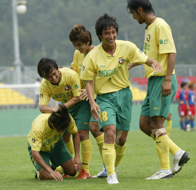 미포조선, 2004 K2 첫 축구선수권 재패